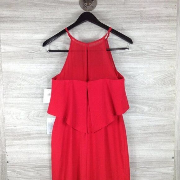 Harlyn Popover Ruffle Sleeveless Front Slit Gown size S - Picture 4 of 7